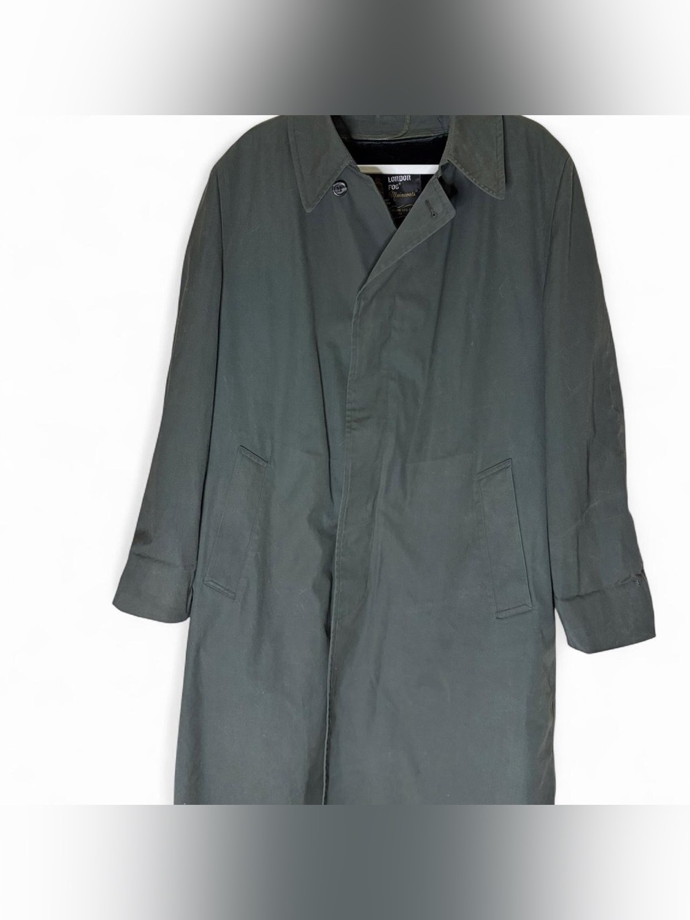 Men's Dark Green Classic Trench Coat